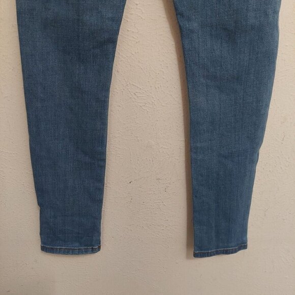 Kancan Caroline Blue Mid Rise Distressed Ankle Skinny Jeans Sz 5 / 26 Stretchy - Picture 9 of 12